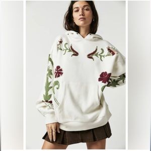 Free People Nouveau Sweatshirt in Cream